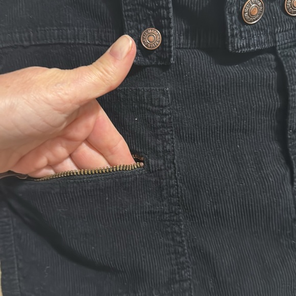 7 For All Mankind Black Corduroy Mini Skirt - Picture 11 of 16